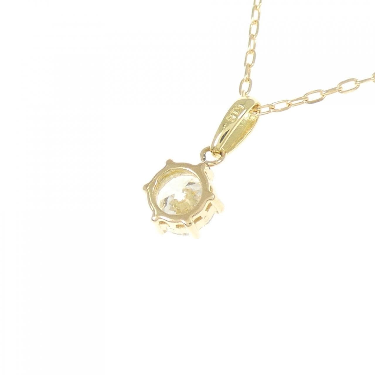 K18YG ダイヤモンド ネックレス 0.517CT F SI1 Good