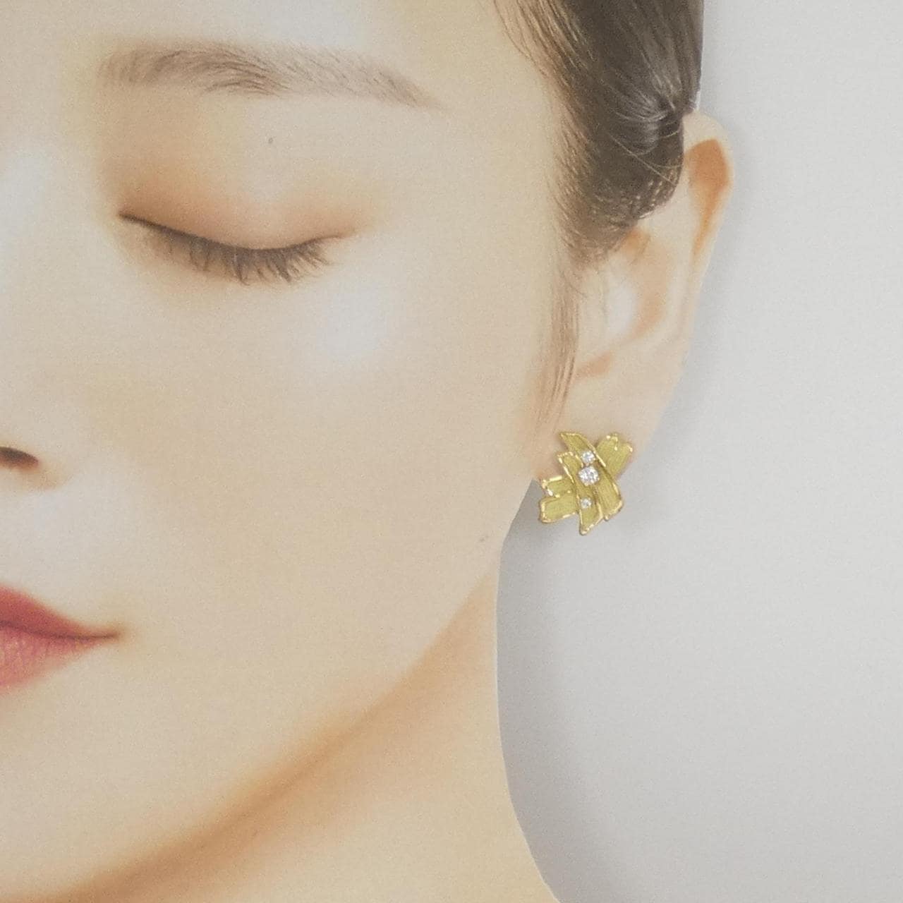 K18YG ダイヤモンド ピアス 0.20CT