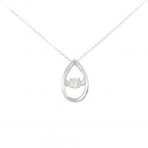 K18WG ダイヤモンド ネックレス 0.10CT