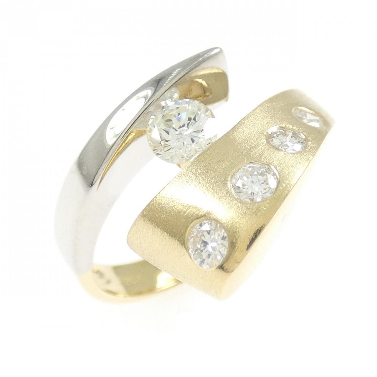 K18YG/PT900 ダイヤモンド リング 0.47CT