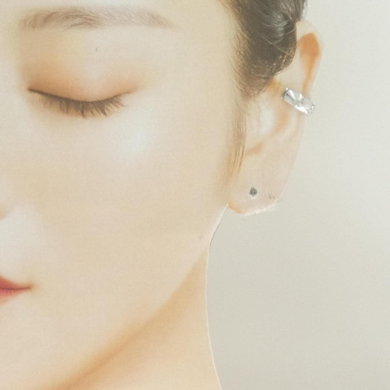 K14WG ダイヤモンド イヤーカフ 片耳