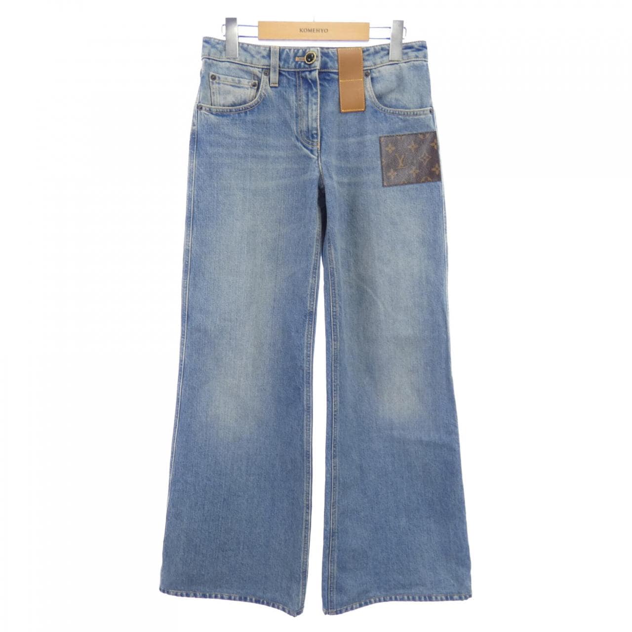 ルイヴィトン LOUIS VUITTON モノグラムパッチブーツカットジーンズ FOPX11GM1 ジーンズ