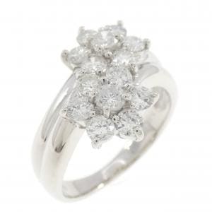 PT900 フラワー ダイヤモンド リング 1.00CT