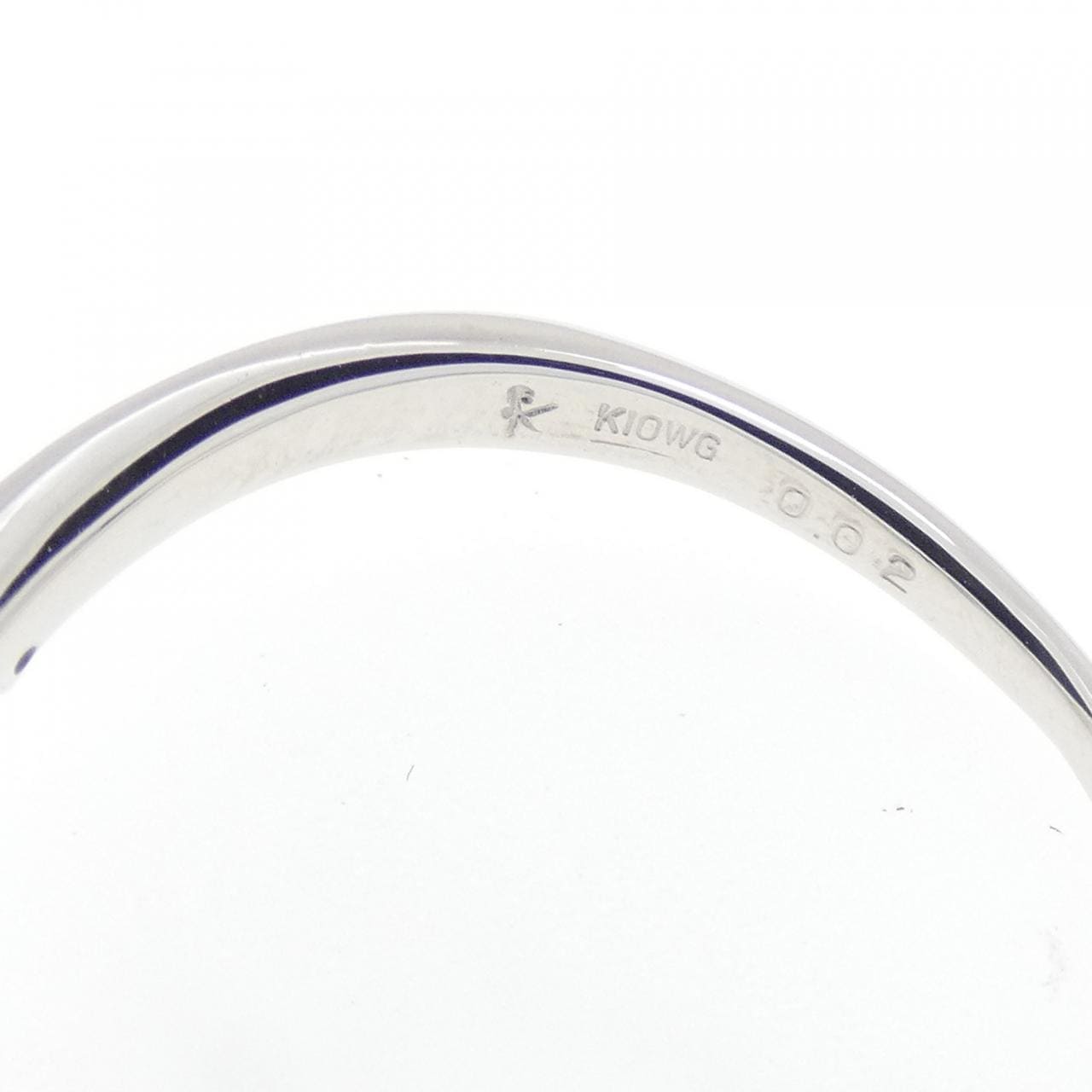 クミキョク フラワー アクアマリン リング