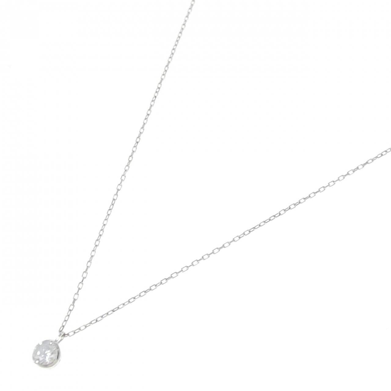 K18WG ダイヤモンド ネックレス 0.20CT