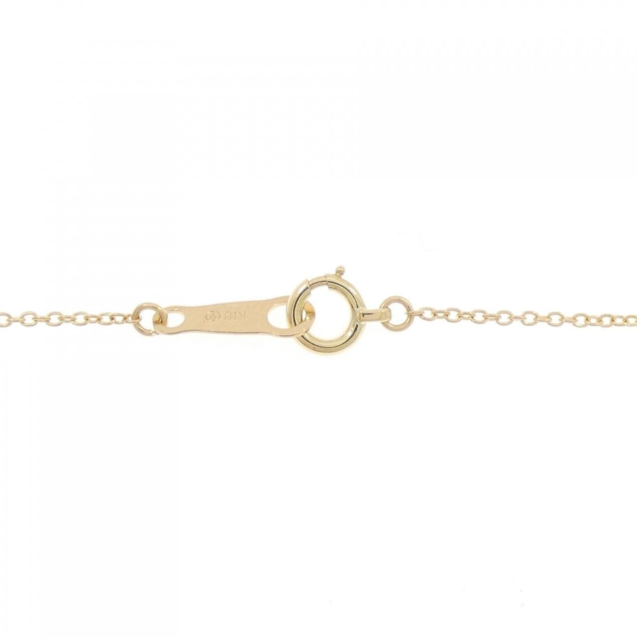 K18YG フラワー ルビー ネックレス