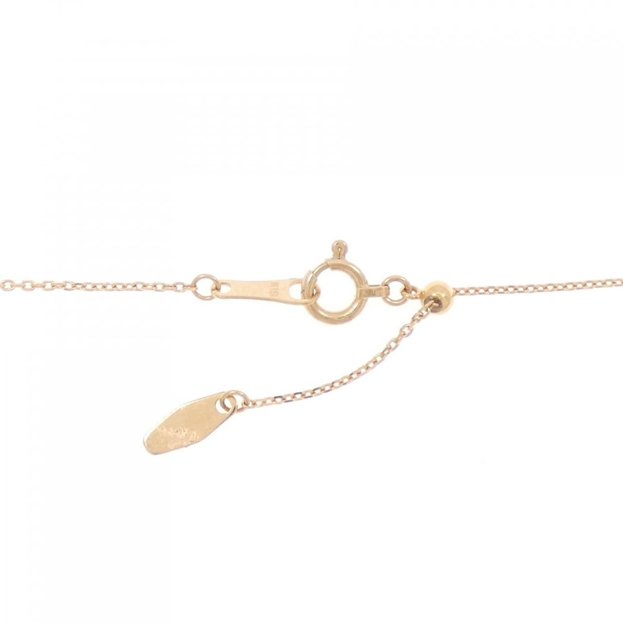 【新品】K18PG ダイヤモンド ネックレス 0.19CT