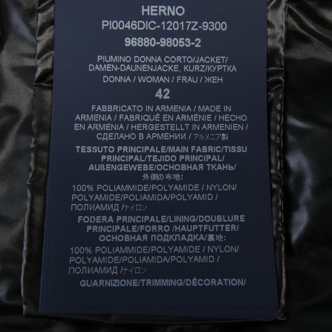 ヘルノ Herno PI0046DIC 12017Z 9300 ダウンジャケット