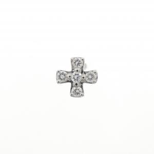 PT/PT900 ダイヤモンド ピアス 0.07CT 片耳
