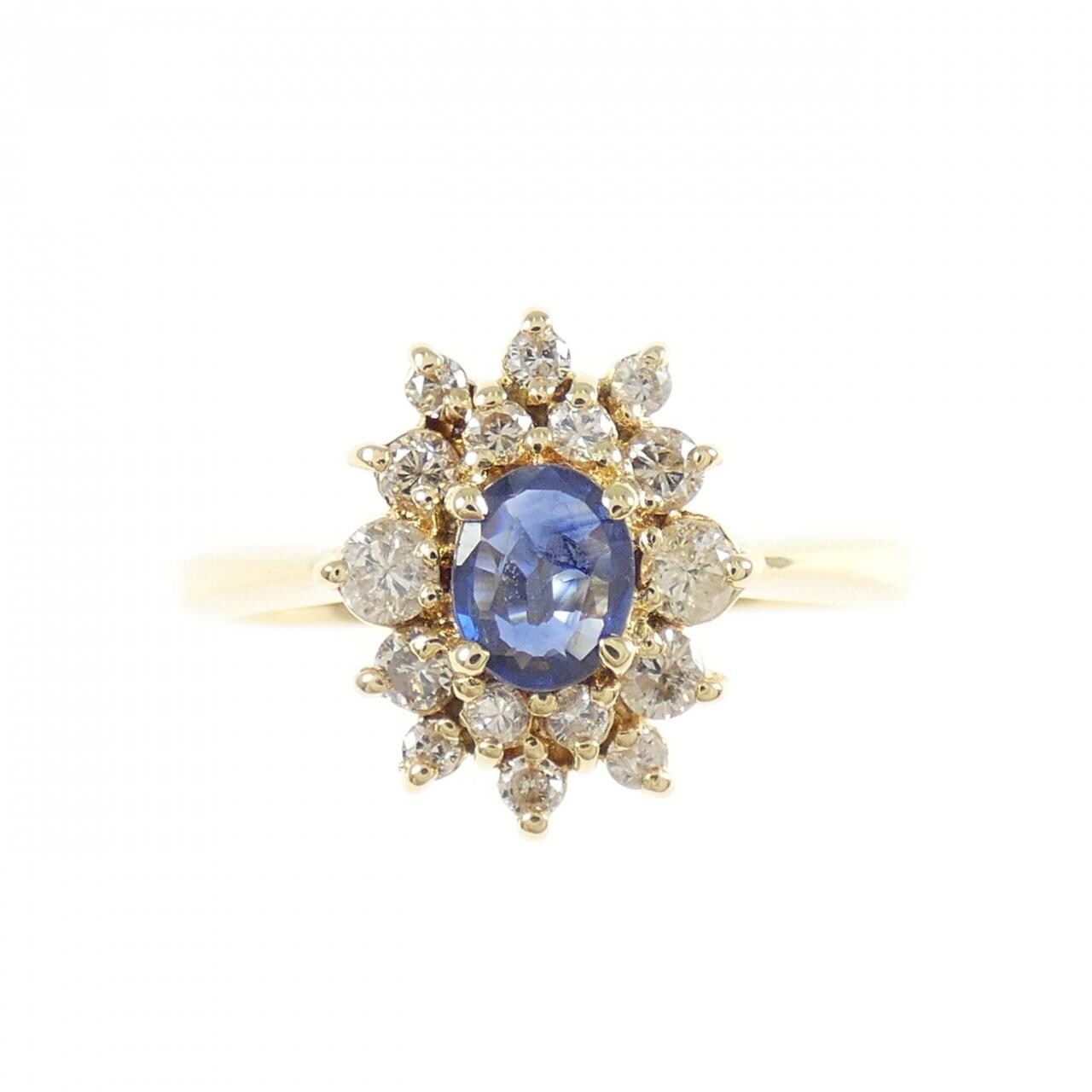 K18YG サファイヤ リング 0.25CT