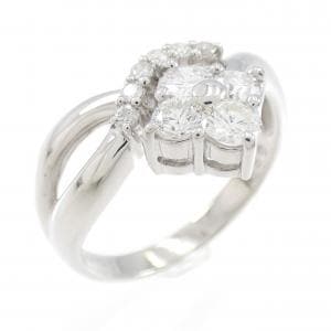 PT フラワー ダイヤモンド リング 0.50CT