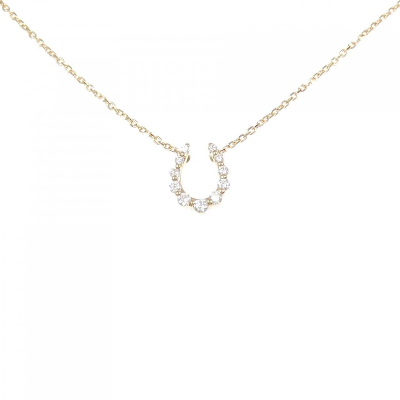 ヴァンドーム ホースシュー ダイヤモンド ネックレス 0.11CT