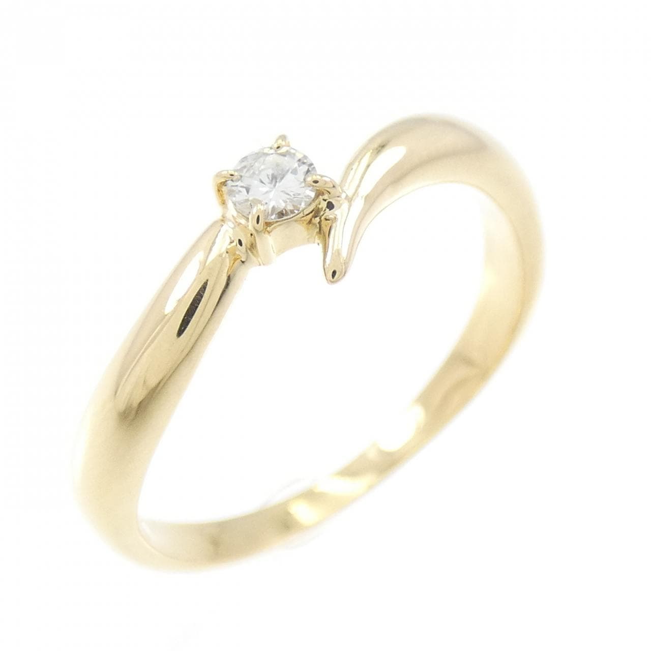 K18YG ダイヤモンド リング 0.07CT