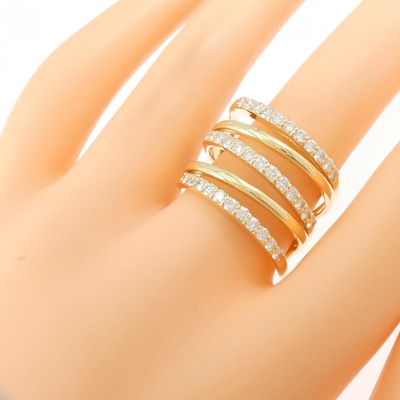 K18YG ダイヤモンド リング 1.00CT