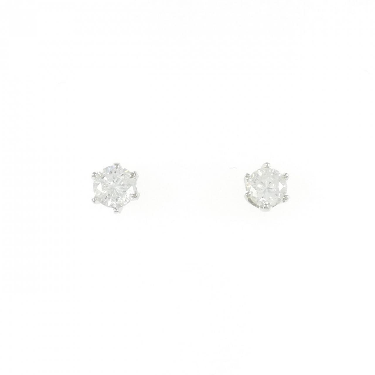 PT900单钻钻石耳环 0.60CT