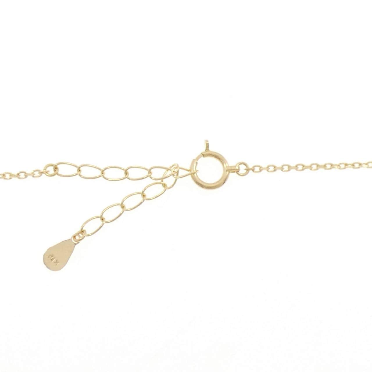 K18YG フラワー ダイヤモンド ネックレス 0.46CT