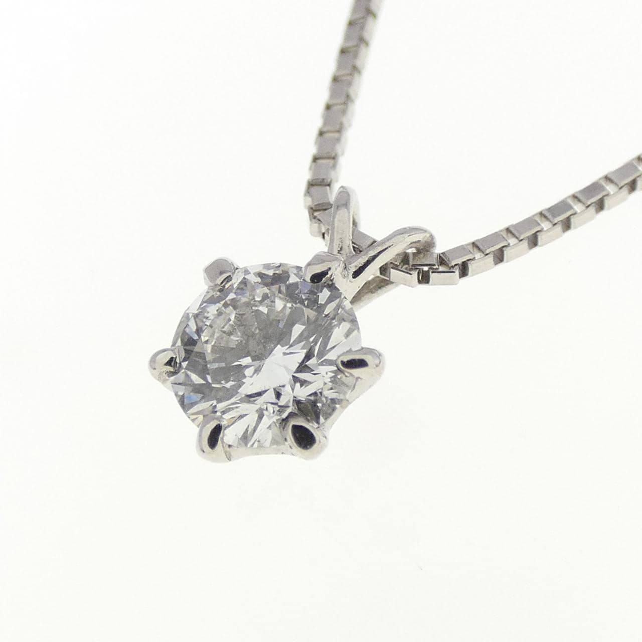 PT Solitaire Diamond Necklace 0.340CT E SI2 VG