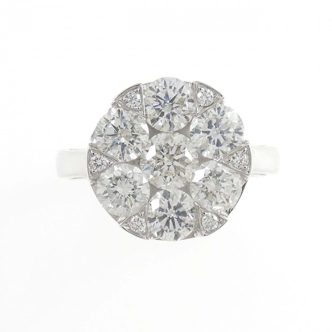 K18WG ダイヤモンド リング 2.00CT