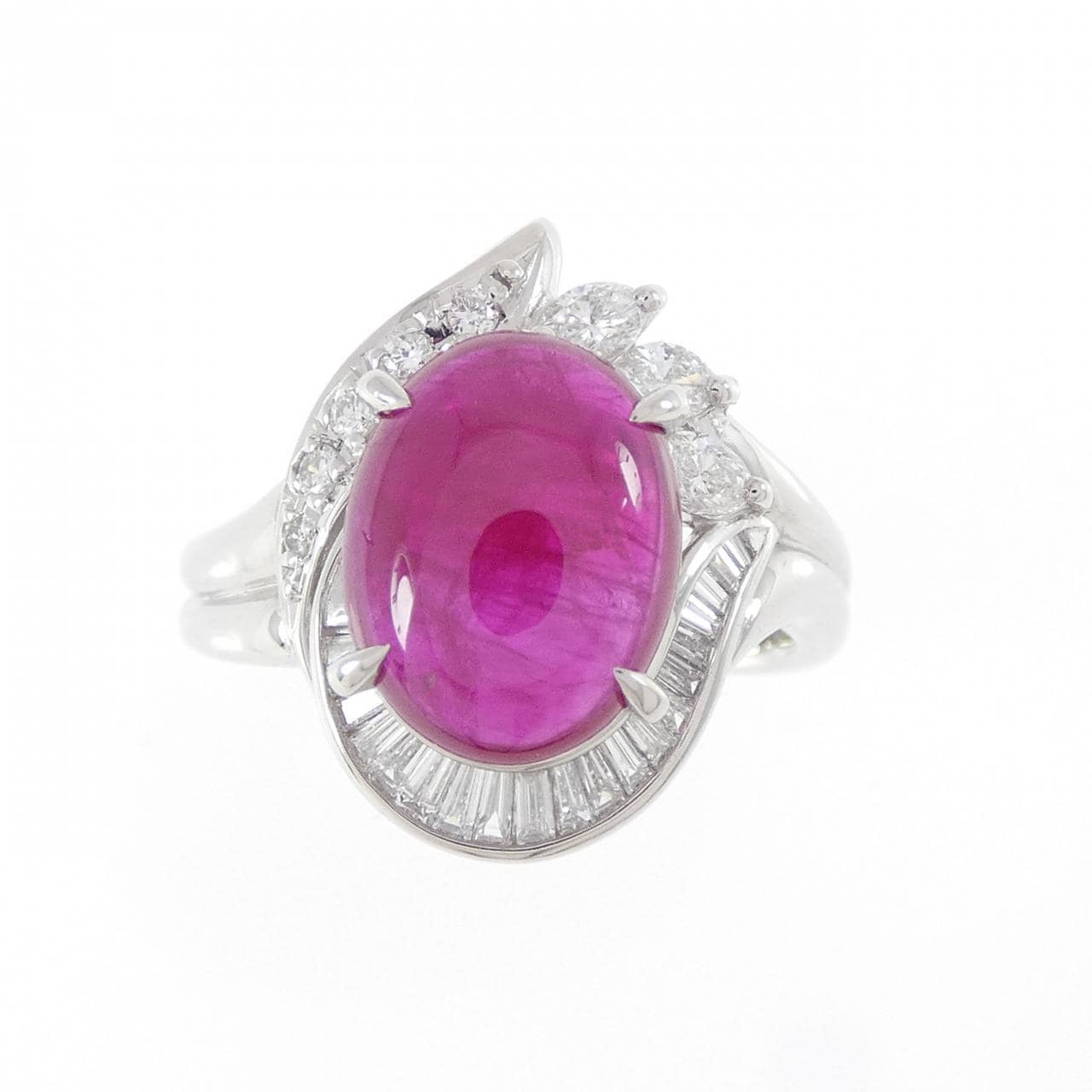 PT900 ルビー リング 3.04CT