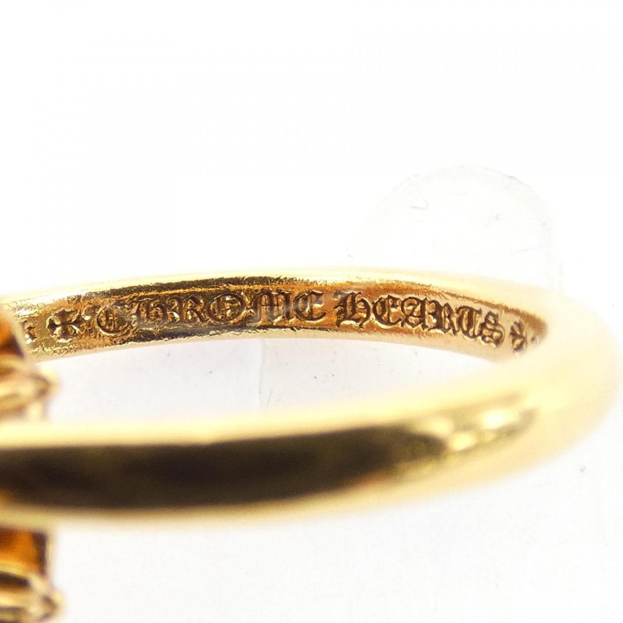 クロムハーツ CHROME HEARTS TINY E CH PLS BAND TRPL GLD 207192004GLDXXX001 RING