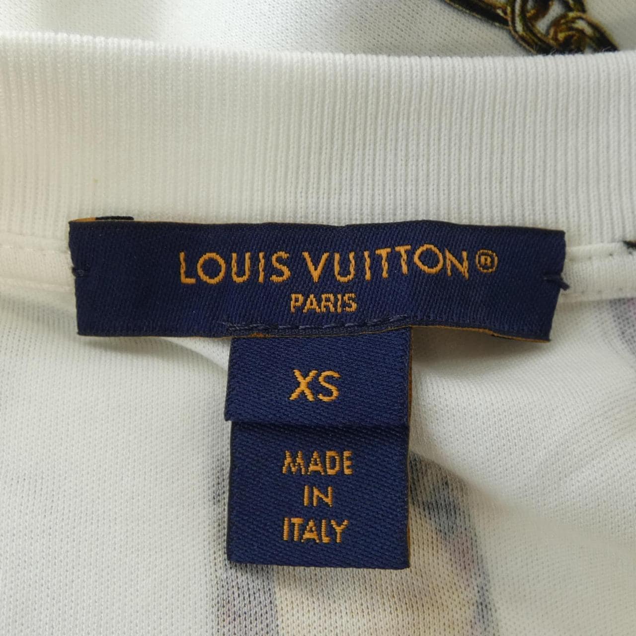 ルイヴィトン LOUIS VUITTON ネックレス プリントTシャツ FTTS48XBK Tシャツ