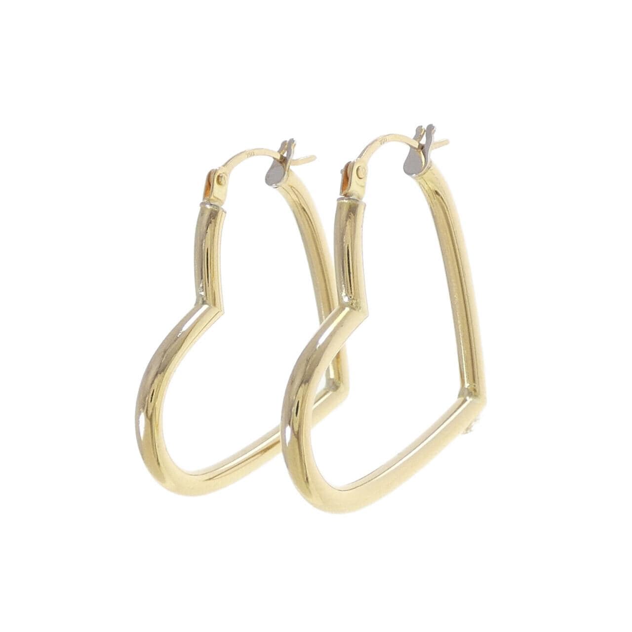 750YG/750WG ハート ピアス