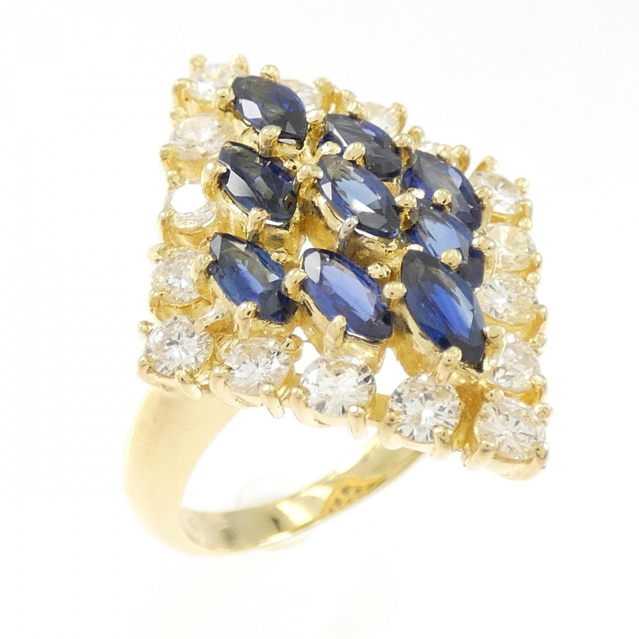 K18YG サファイヤ リング 1.24CT