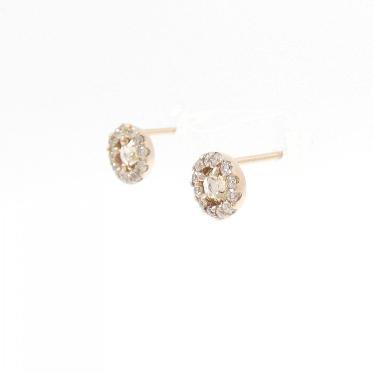 K18PG ダイヤモンド ピアス 0.08CT