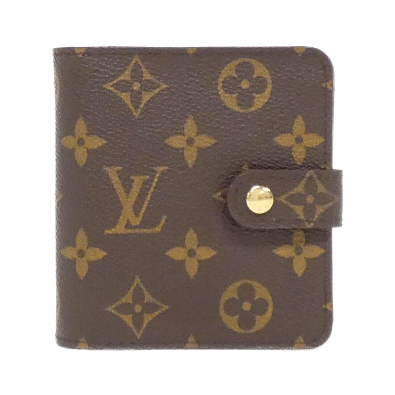 LOUIS VUITTON Monogram短款拉鍊皮夾 M61667