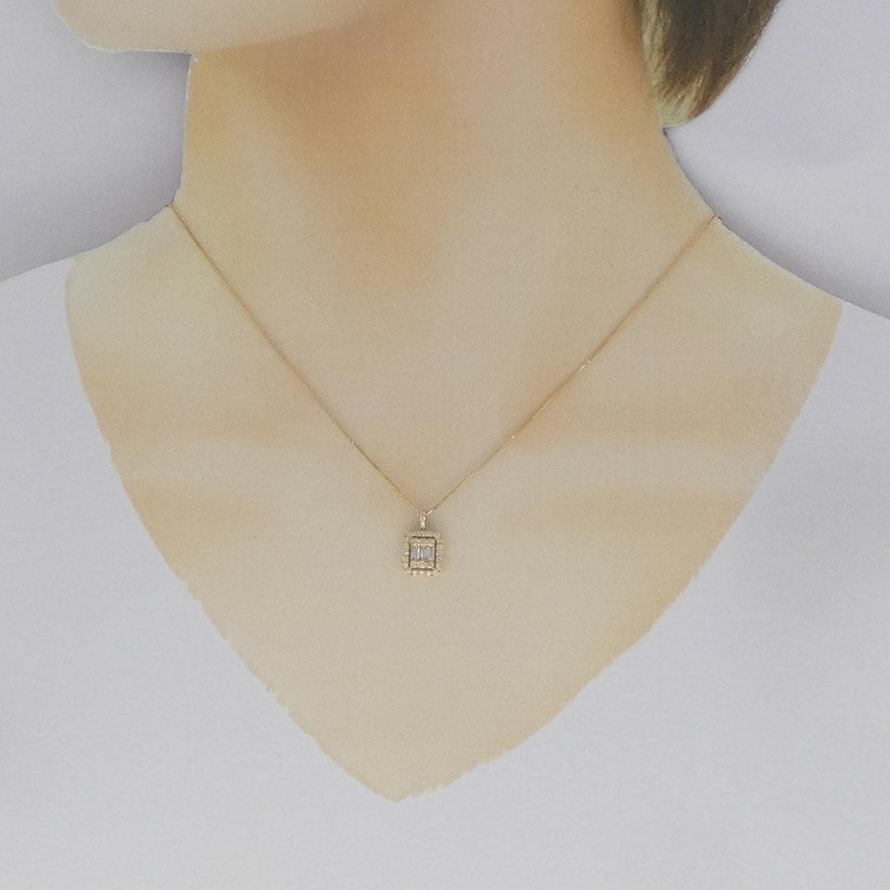 【新品】K18YG ダイヤモンド ネックレス 0.35CT