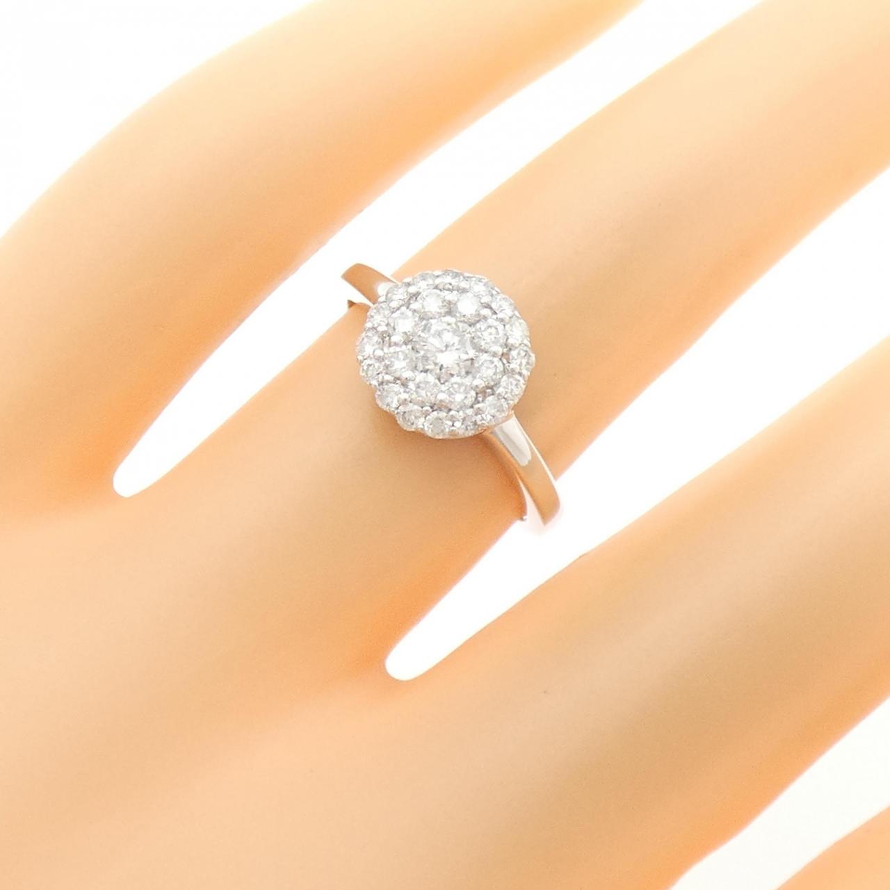 K18WG ダイヤモンド リング 0.50CT