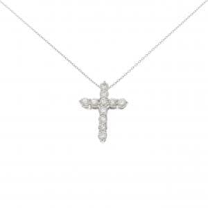 PT900/PT850 クロス ダイヤモンド ネックレス 1.00CT