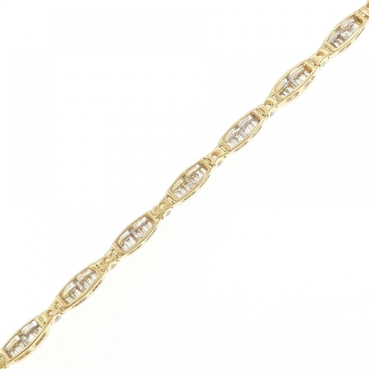 K18YG ダイヤモンド ブレスレット 2.0CT