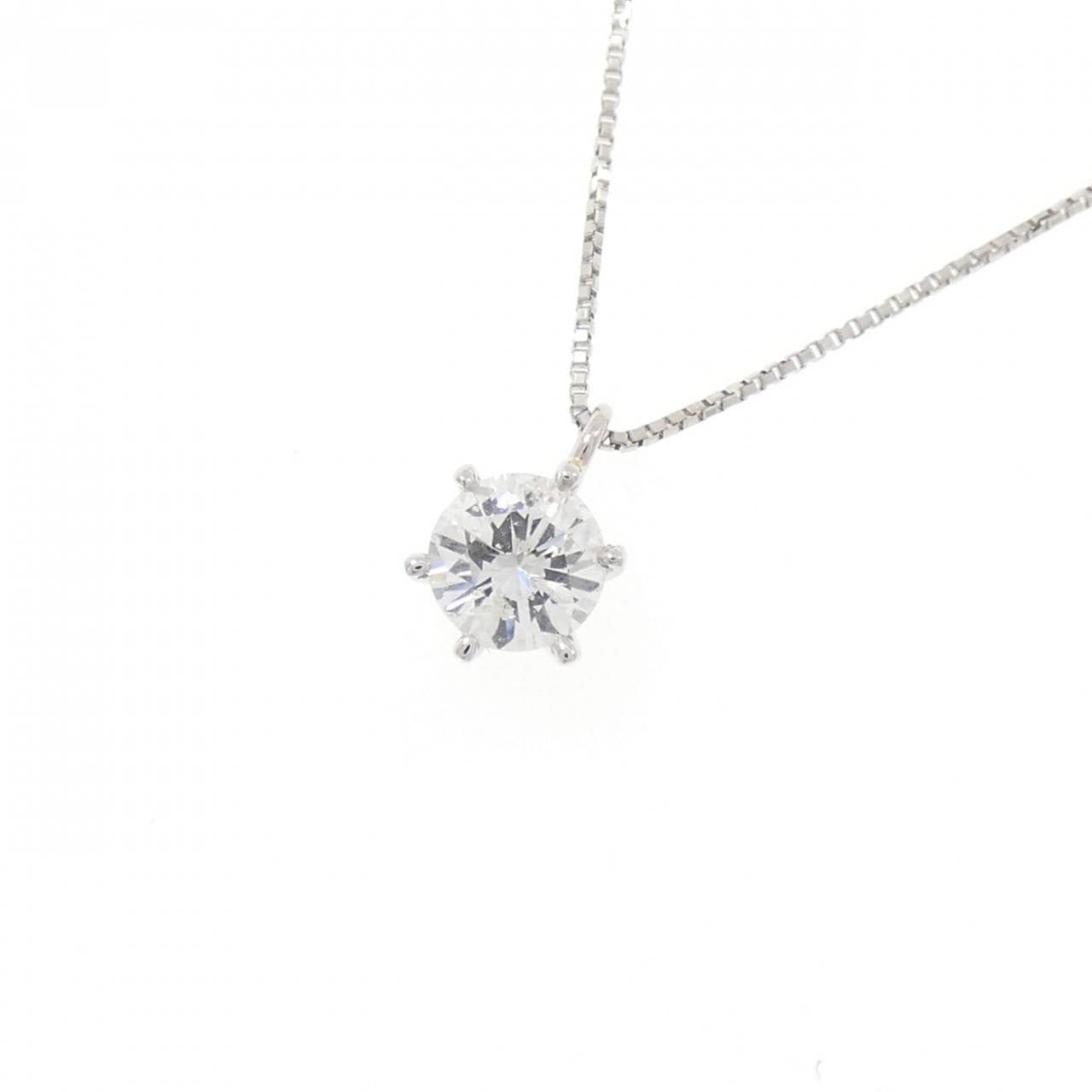 PT850 ソリティア ダイヤモンド ネックレス 0.503CT