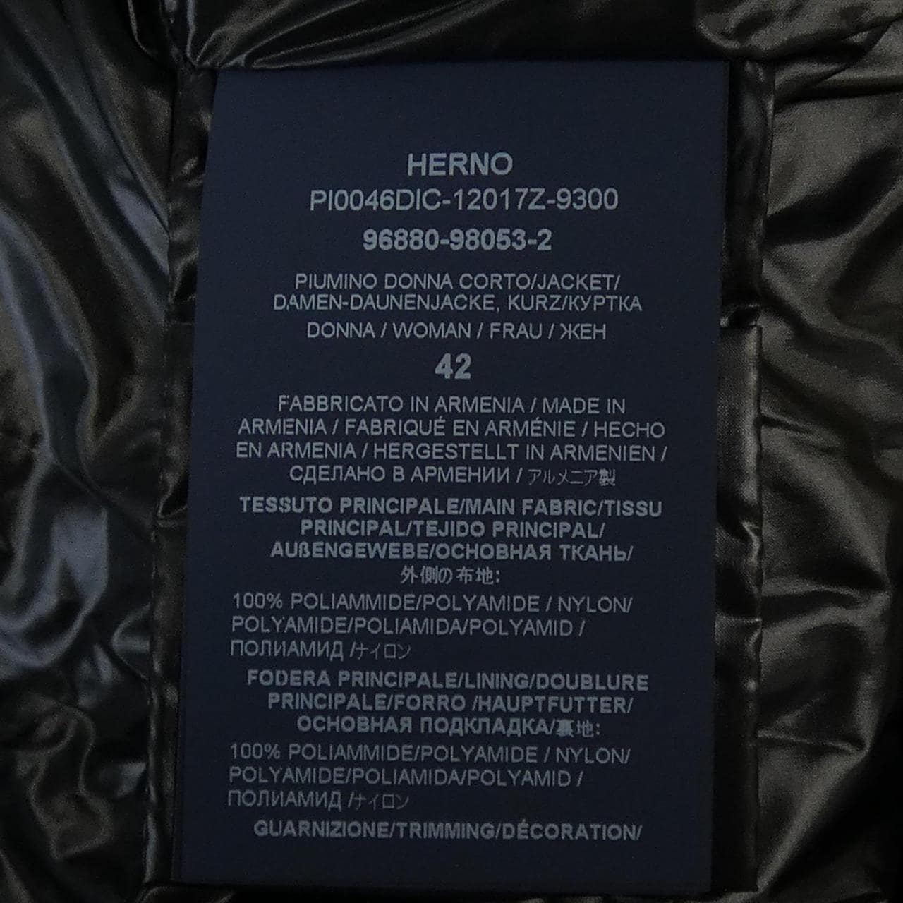 ヘルノ Herno PI0046DIC 12017Z 9300 ダウンジャケット