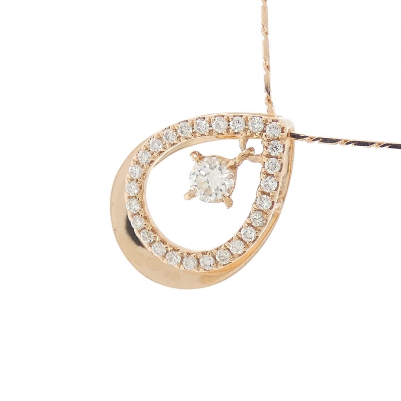 750PG钻石项链 0.08克拉