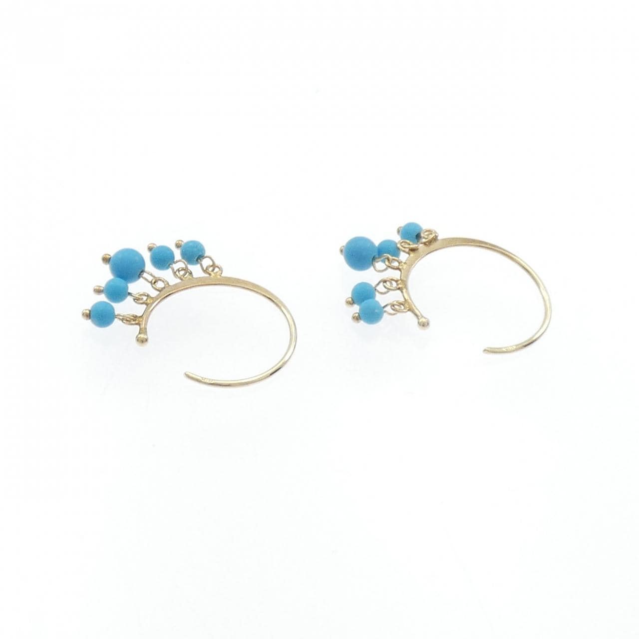 K10YG ターコイズ ピアス