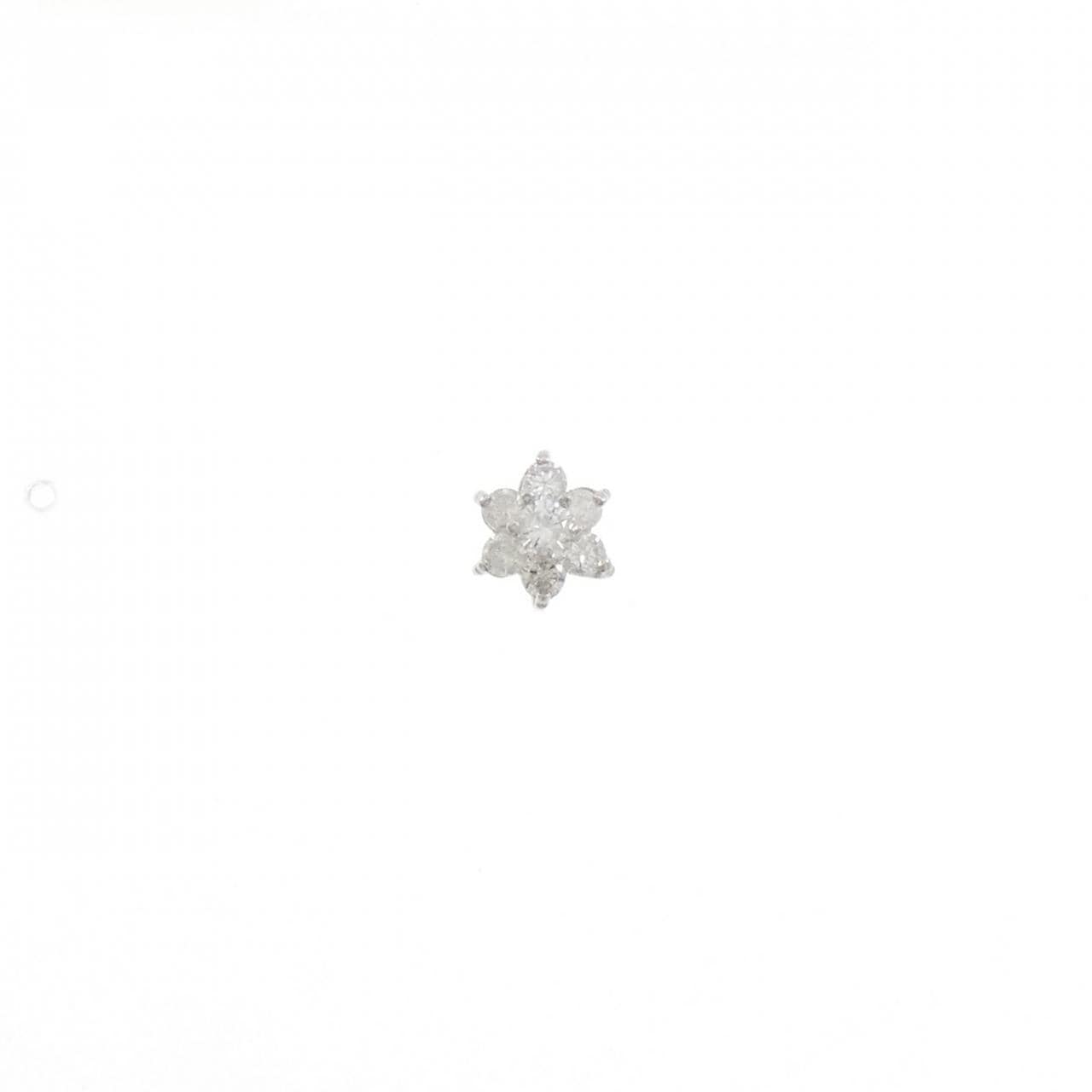 PT900 ダイヤモンド ピアス 0.25CT 片耳