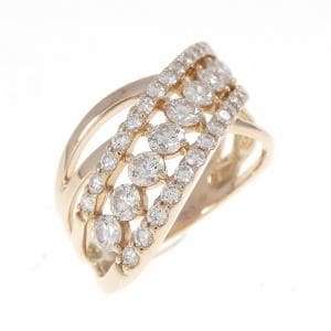 K18PG ダイヤモンド リング 0.70CT