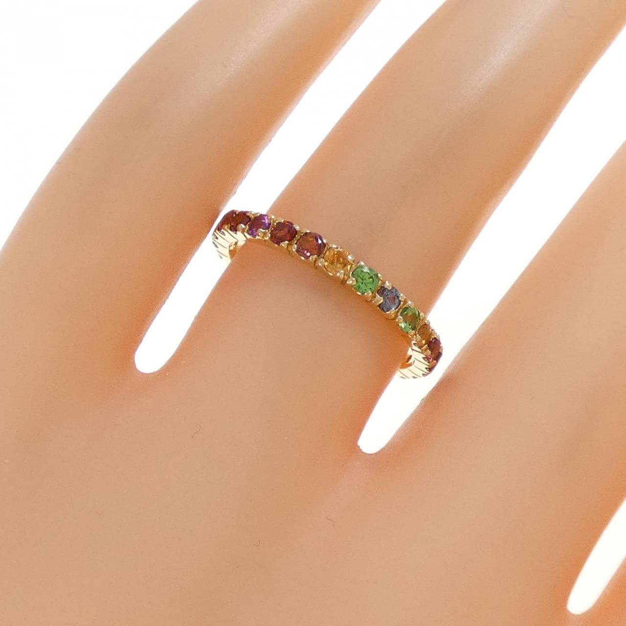 K18YG ガーネット リング