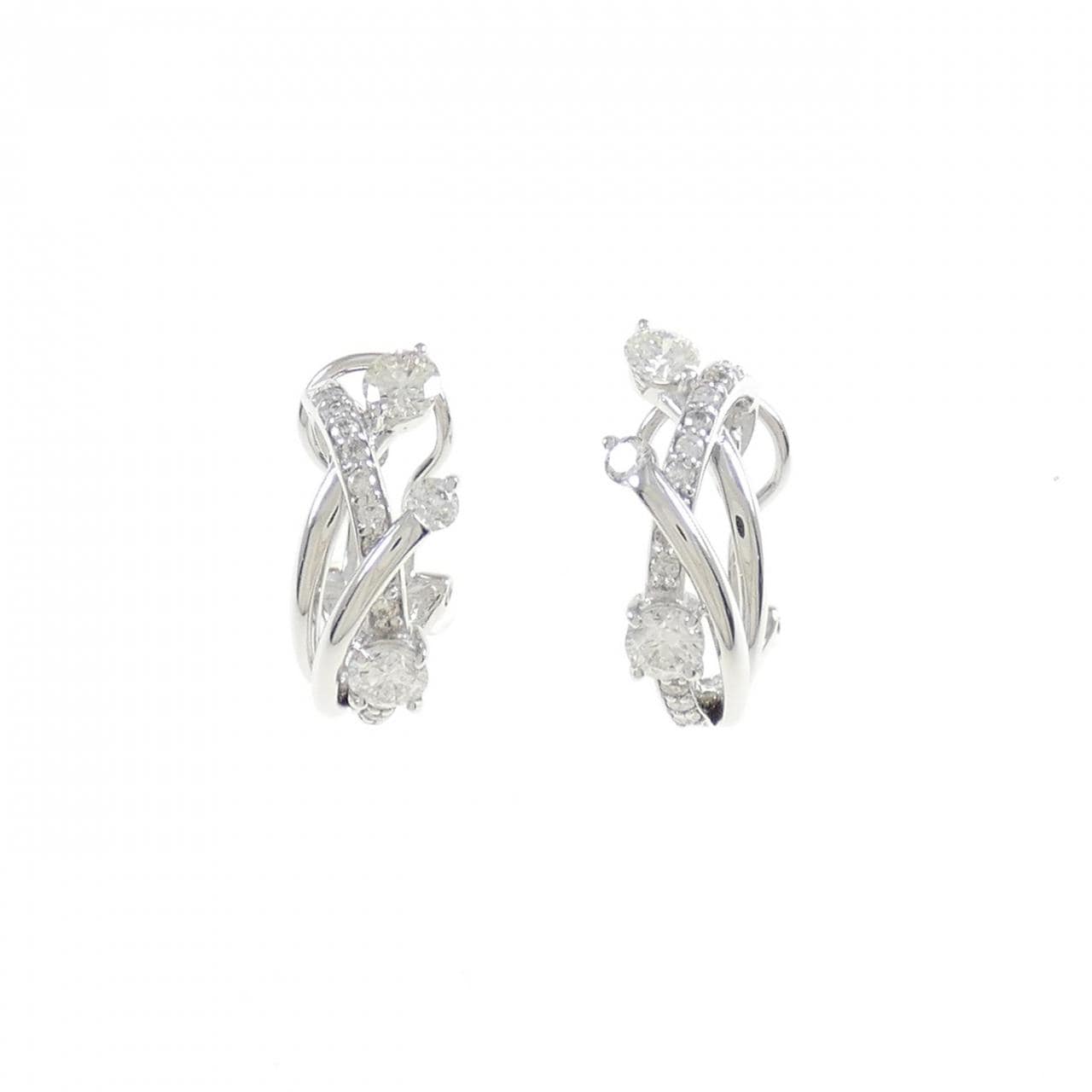 KOMEHYO|K18WG Diamond Earrings 1.00CT|Jewelry|Earrings|【Official