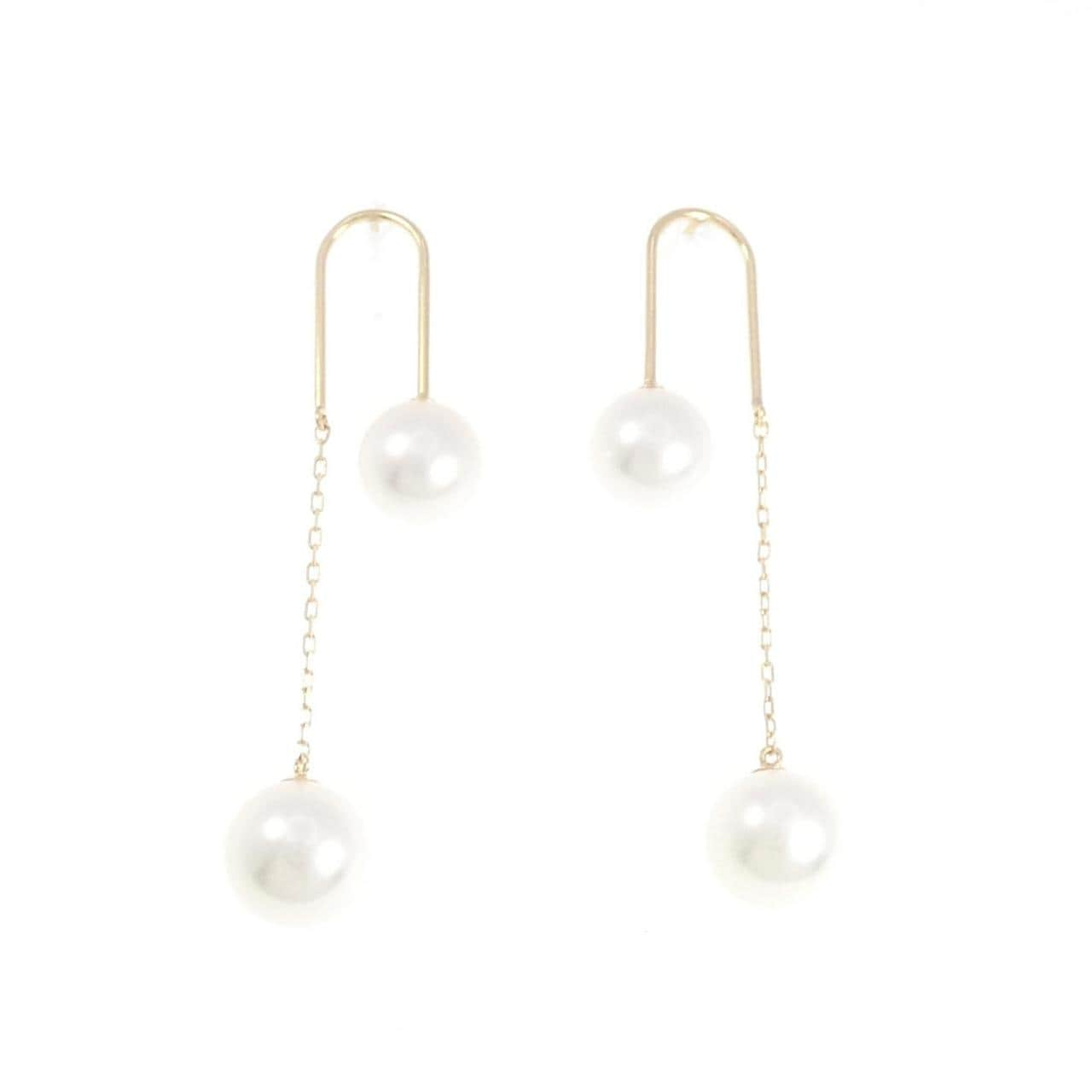 [BRAND NEW] K18YG Akoya pearl earrings