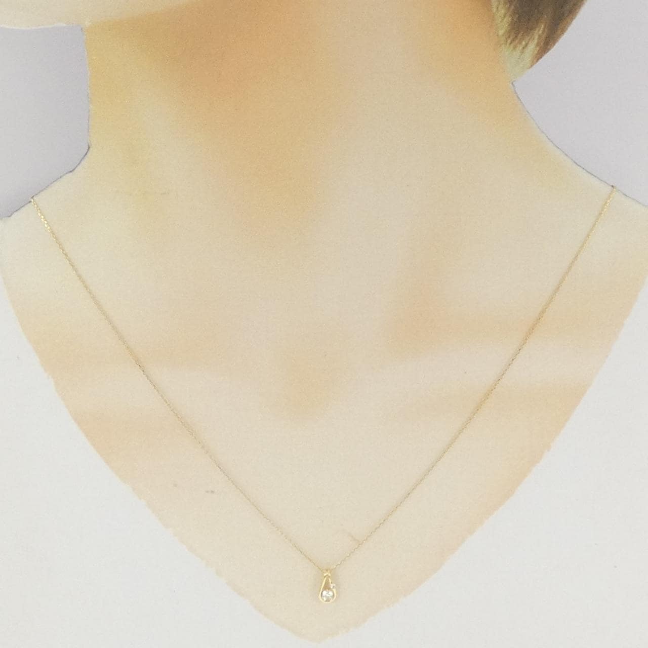 K18YG ダイヤモンド ネックレス 0.12CT