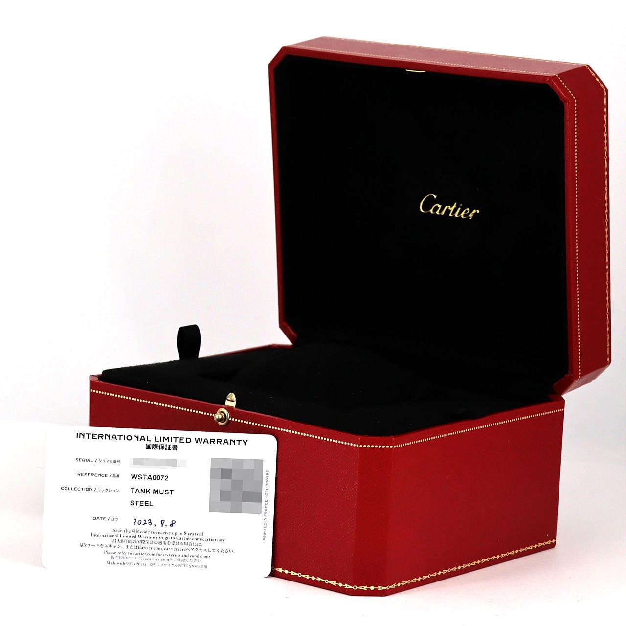 カルティエ タンクマストLM WSTA0072 SS クォーツ