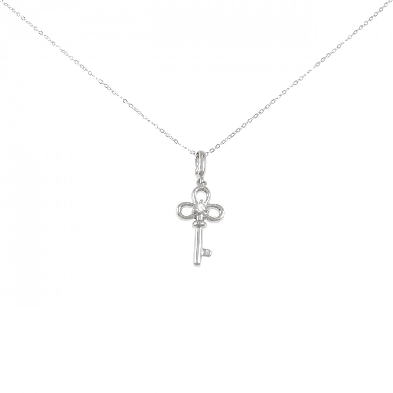 PT900/PT850 キー ダイヤモンド ネックレス 0.04CT