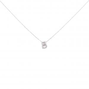 K18WG ハート ダイヤモンド ネックレス 0.07CT