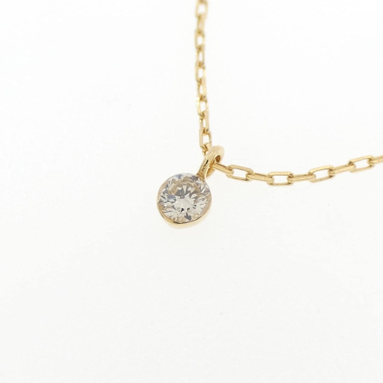 アガット ダイヤモンド ネックレス 0.05CT