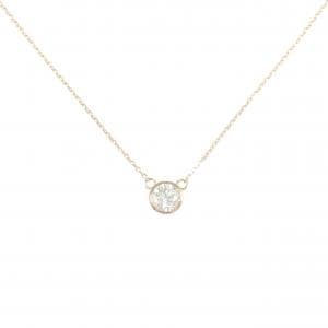 K18PG ソリティア ダイヤモンド ネックレス 0.30CT