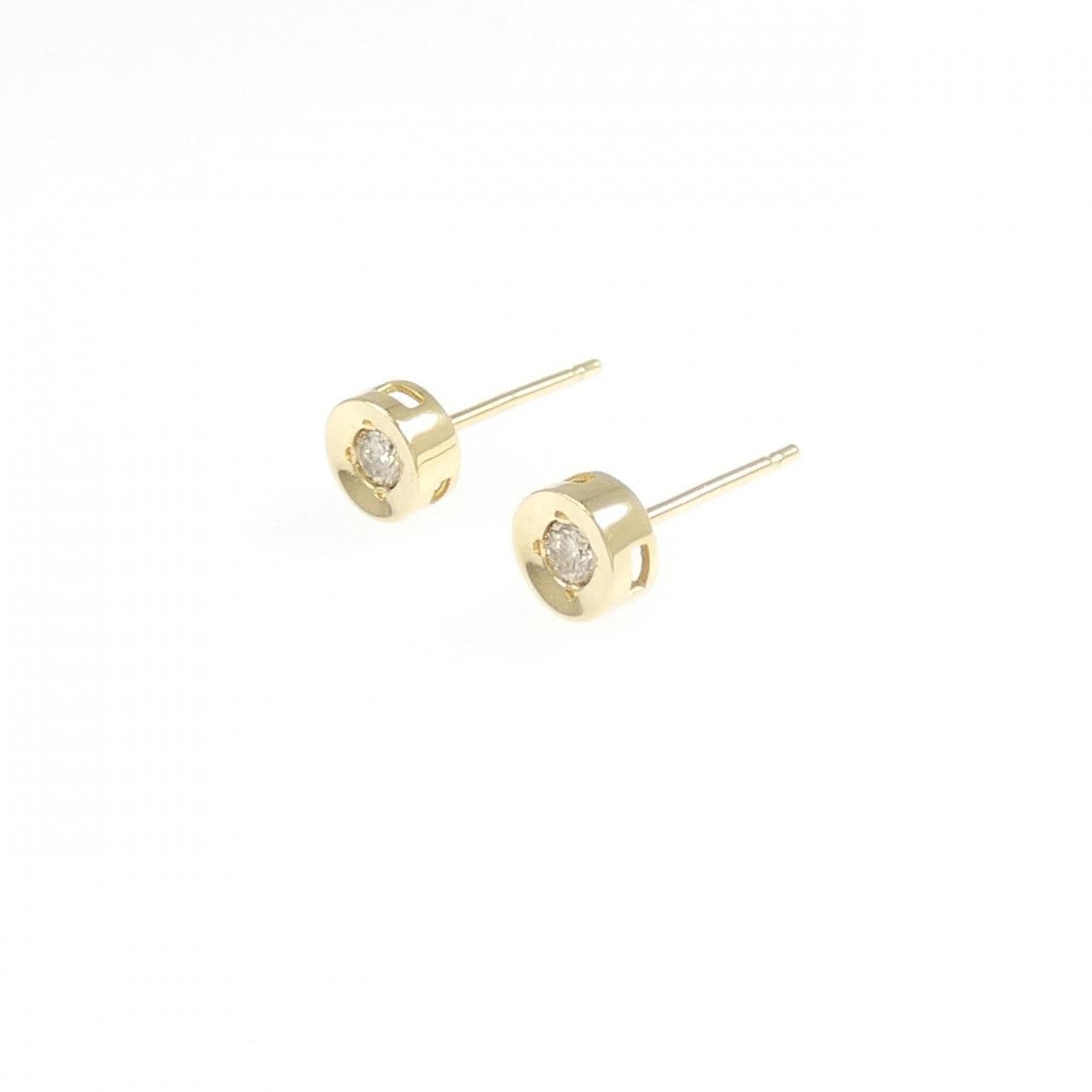 K18YG ダイヤモンド ピアス