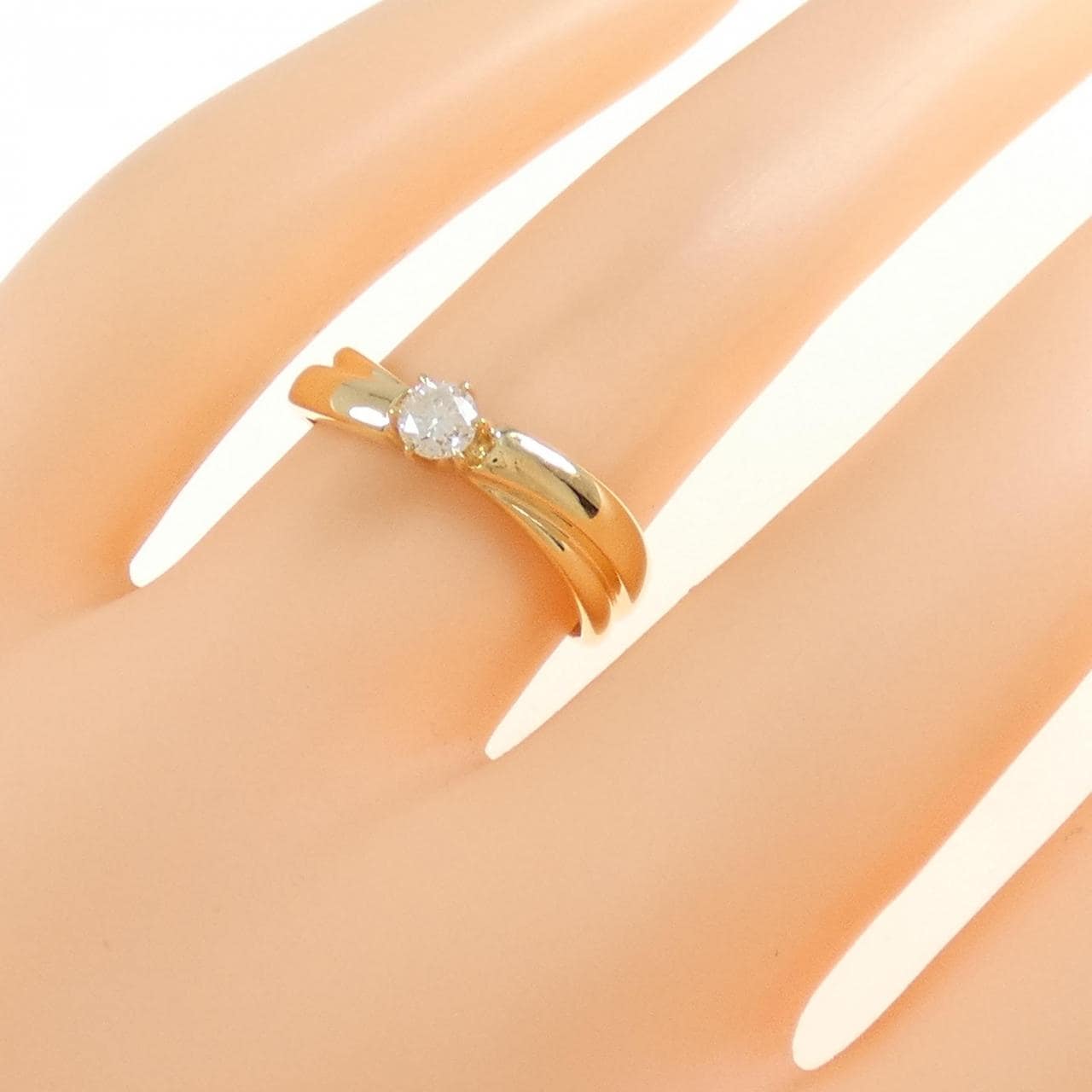 K18YG ダイヤモンド リング 0.20CT